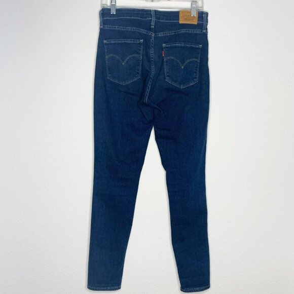 Levi’s 712 High-Rise Skinny Dark Wash Jeans - Picture 3 of 9